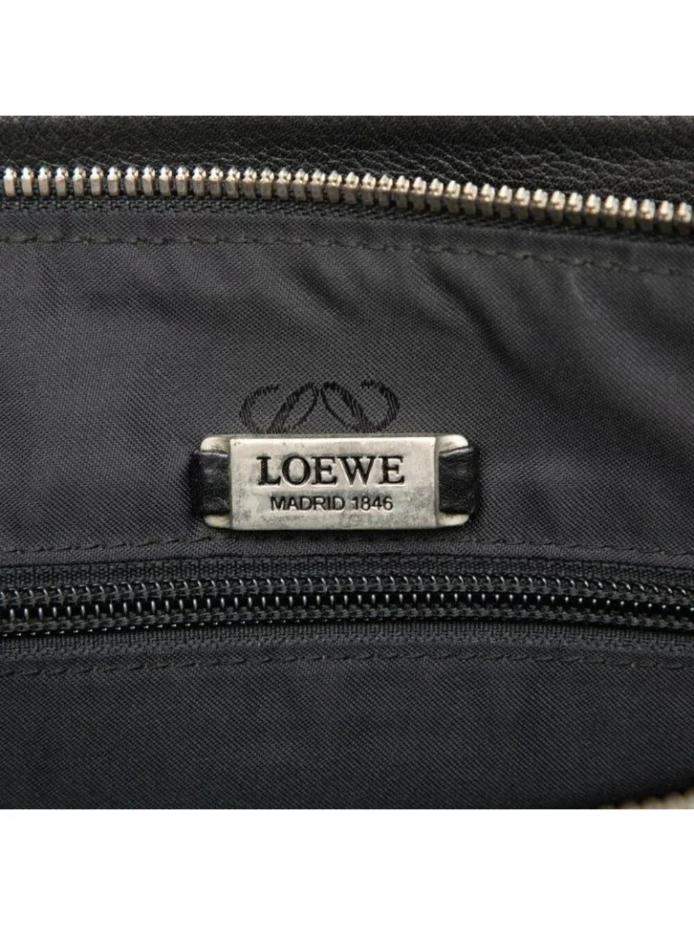 Loewe Anagram Crossbody Shoulder Bag Black Leather